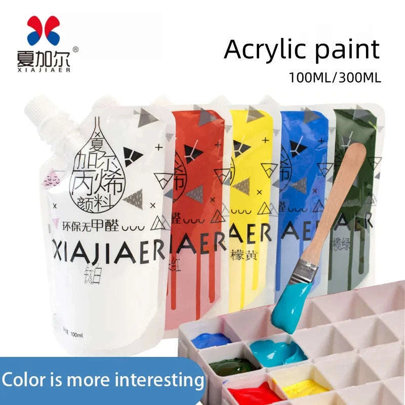 64-Color Chagall Acrylic Paint Set – 100ML-grass green / single color / CHINA