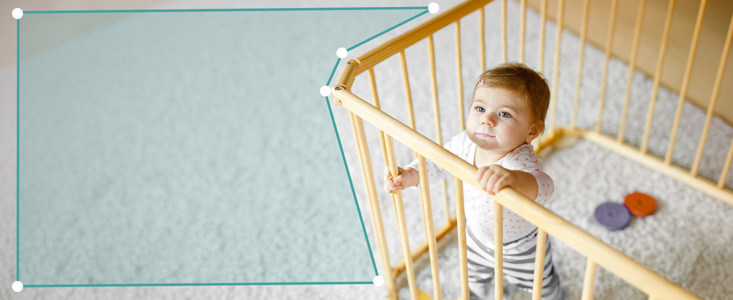 BOIFUN 5" Baby Monitor with 1080P WiFi App Control