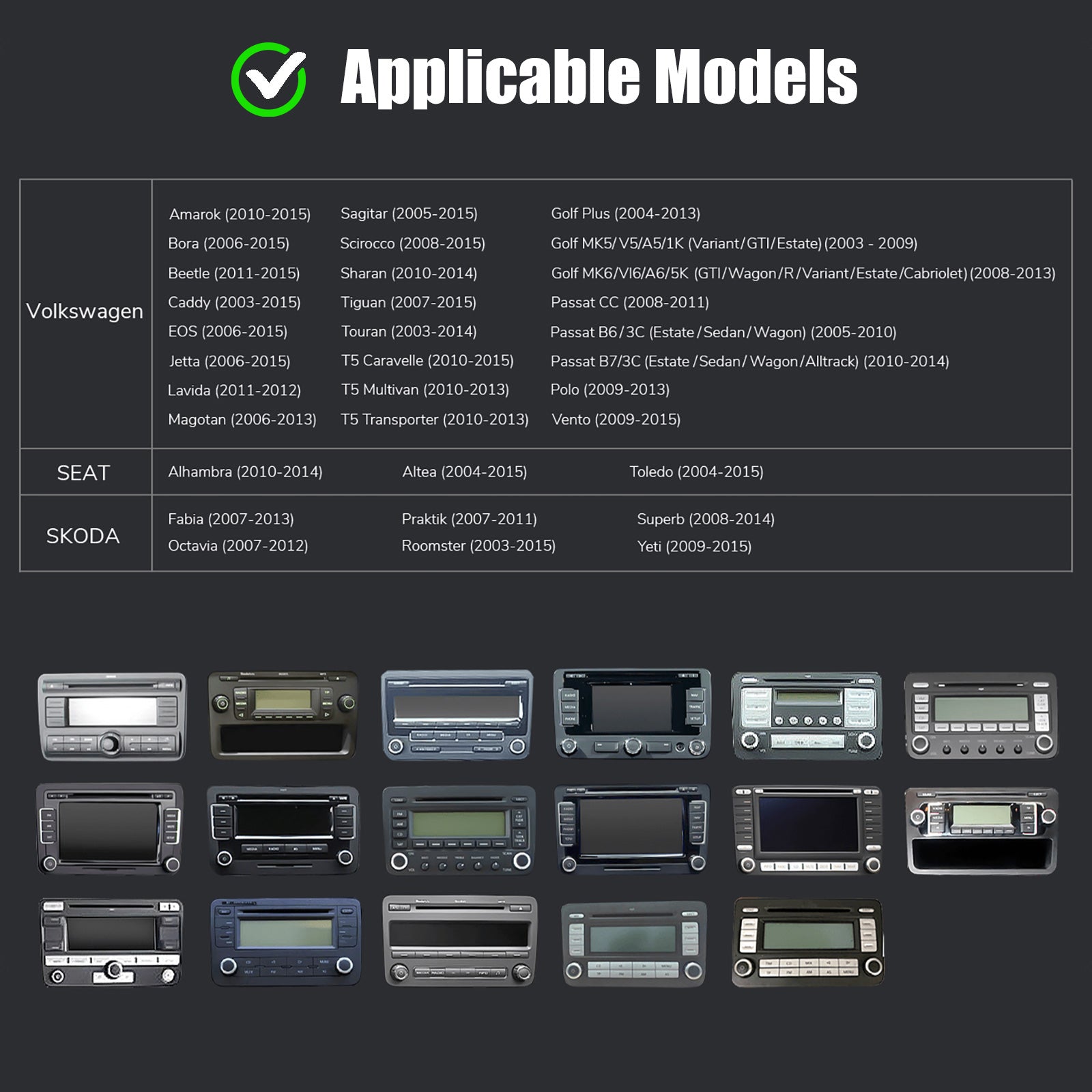 9" Android 14 4G+64G langaton Carplay autostereo GPS NAVI WIFI RDS FM BT EQ VW Golf 5 6 Passat Polo Touran Tiguan Caddy EOS varten