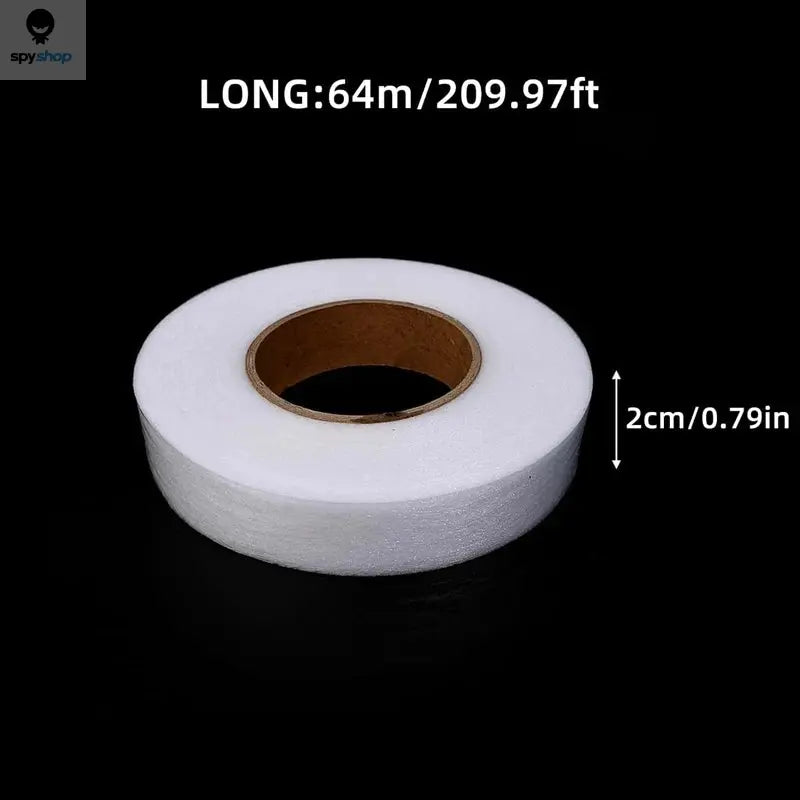 64M Roll Non-woven Double-side Interlining Adhesive Fabric Cloth Apparel Iron On Hem Tape Edge Shorten Pants DIY Sewing Tool Spy-shop.com