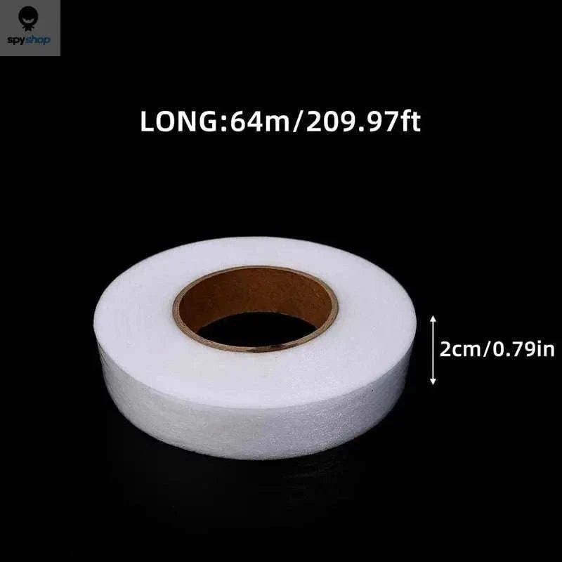 64M Iron-On Hem Tape for Quick No-Sew Clothing Repairs-Black W 1.5cm
