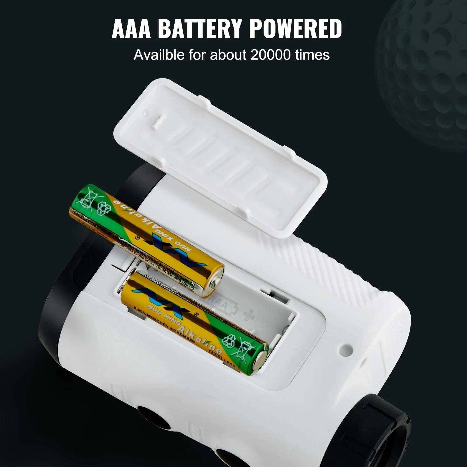 650 Yard Golf Rangefinder with Slope, Flag Lock & 6X Zoom-white 650 Yards / United States