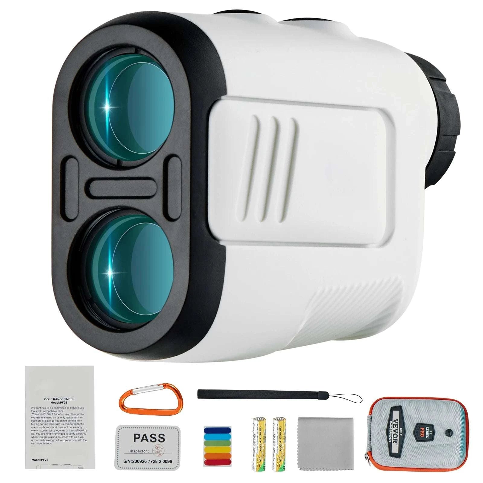 650 Yard Golf Rangefinder with Slope, Flag Lock & 6X Zoom-white 650 Yards / United States