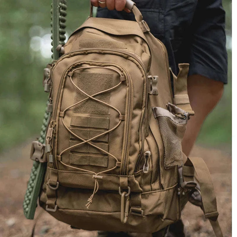 65L Outdoor Tactical Backpack-Brown / United States