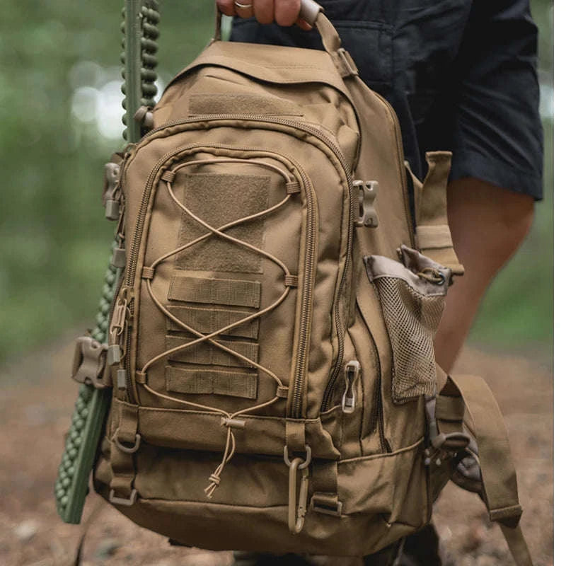 65L Outdoor Tactical Backpack-Brown / United States