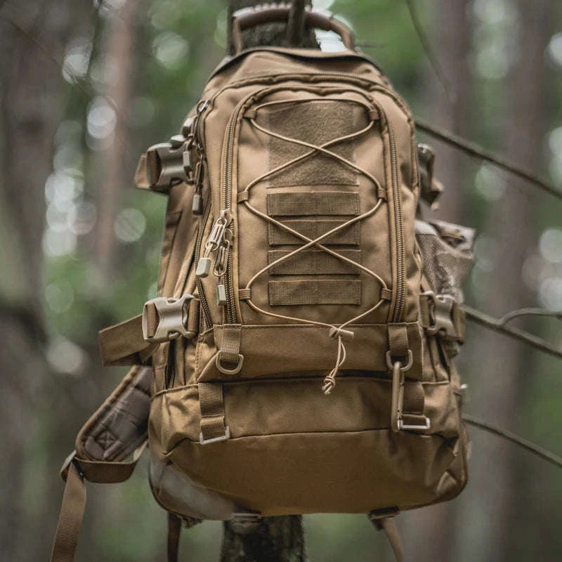 65L Outdoor Tactical Backpack-Brown / United States