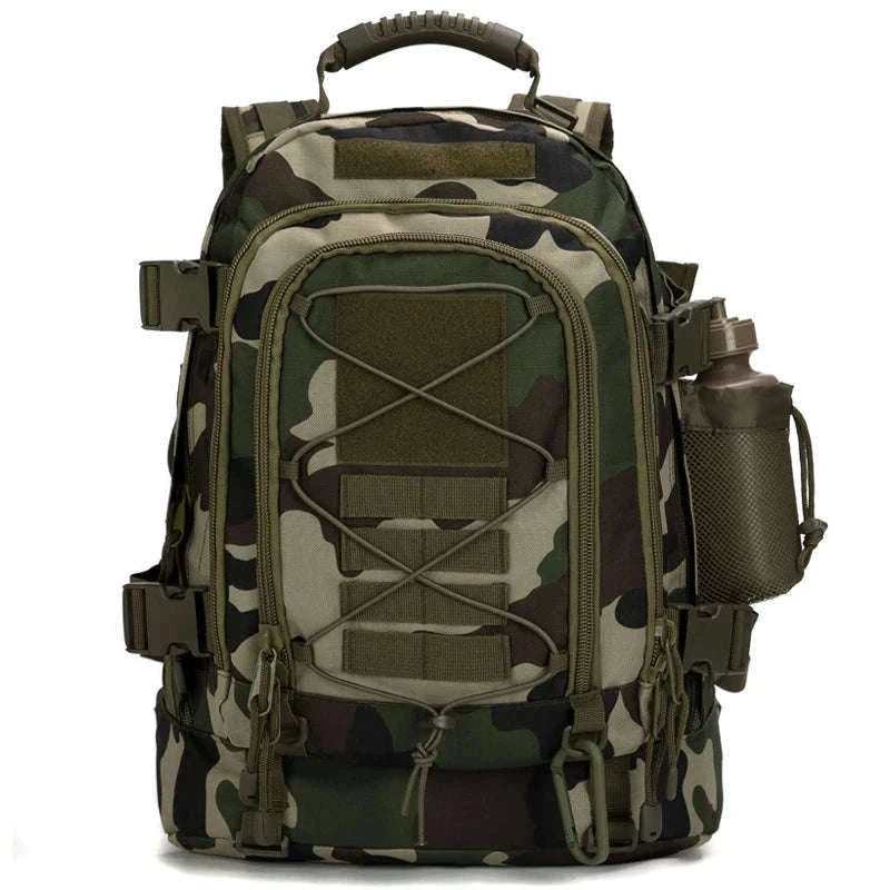 65L Outdoor Tactical Backpack-Brown / United States