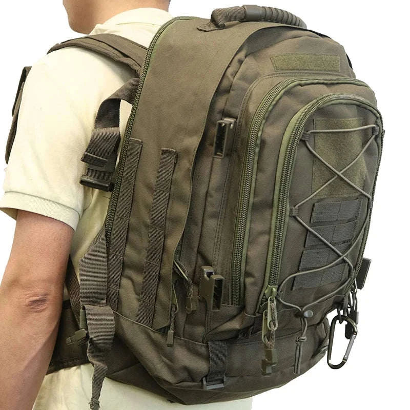 65L Outdoor Tactical Backpack-Brown / United States