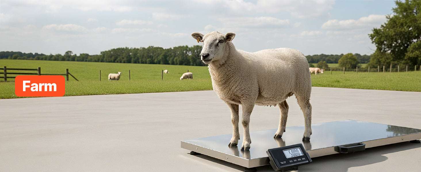 660 lb Digital Shipping Scale with LCD Display & AC/DC Power-660 lbs / United States