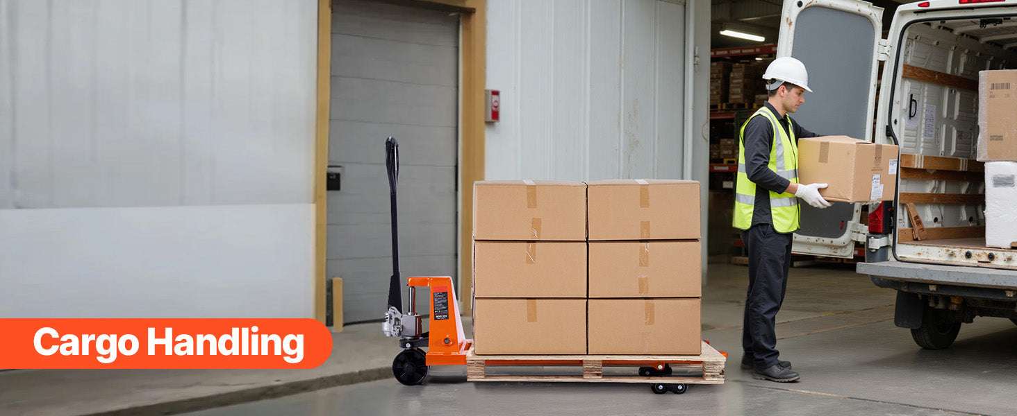6600 lb Manual Pallet Jack 48x27 Forks Hydraulic Lift Truck-6600 lbs / United States