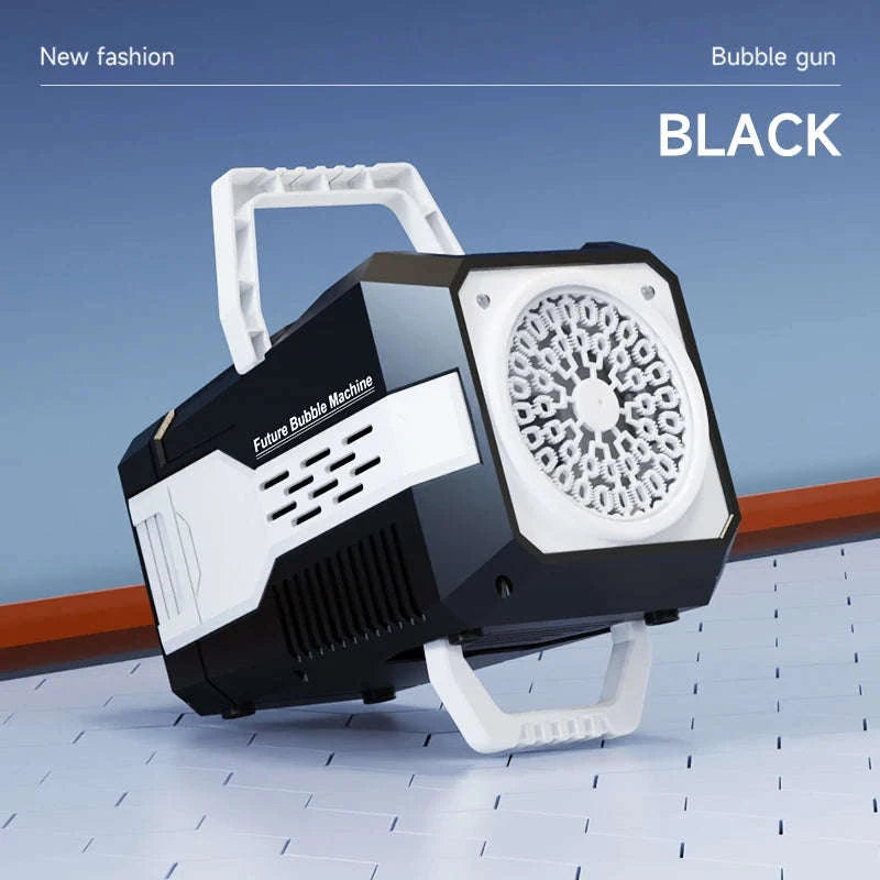 69-Hole Bubble Gun with Lights and Rechargeable Power-Rabbit