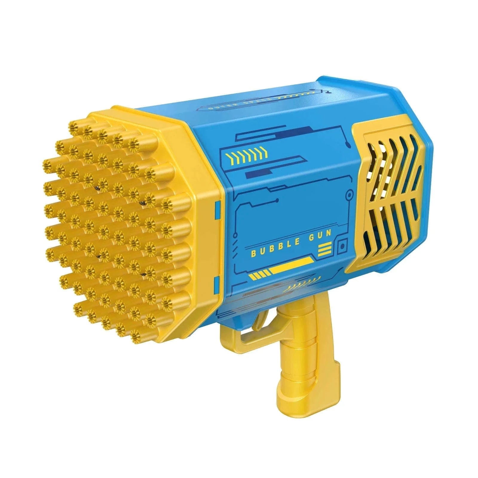 69-Hole Bubble Gun with Lights and Rechargeable Power-Rabbit