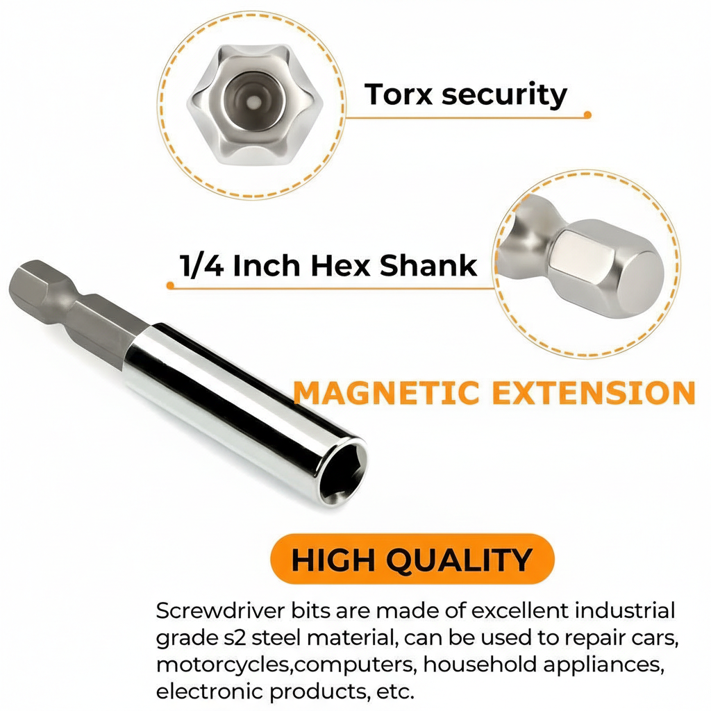 33pcs Security Screwdriver Bit Set with Magnetic Holder and Case