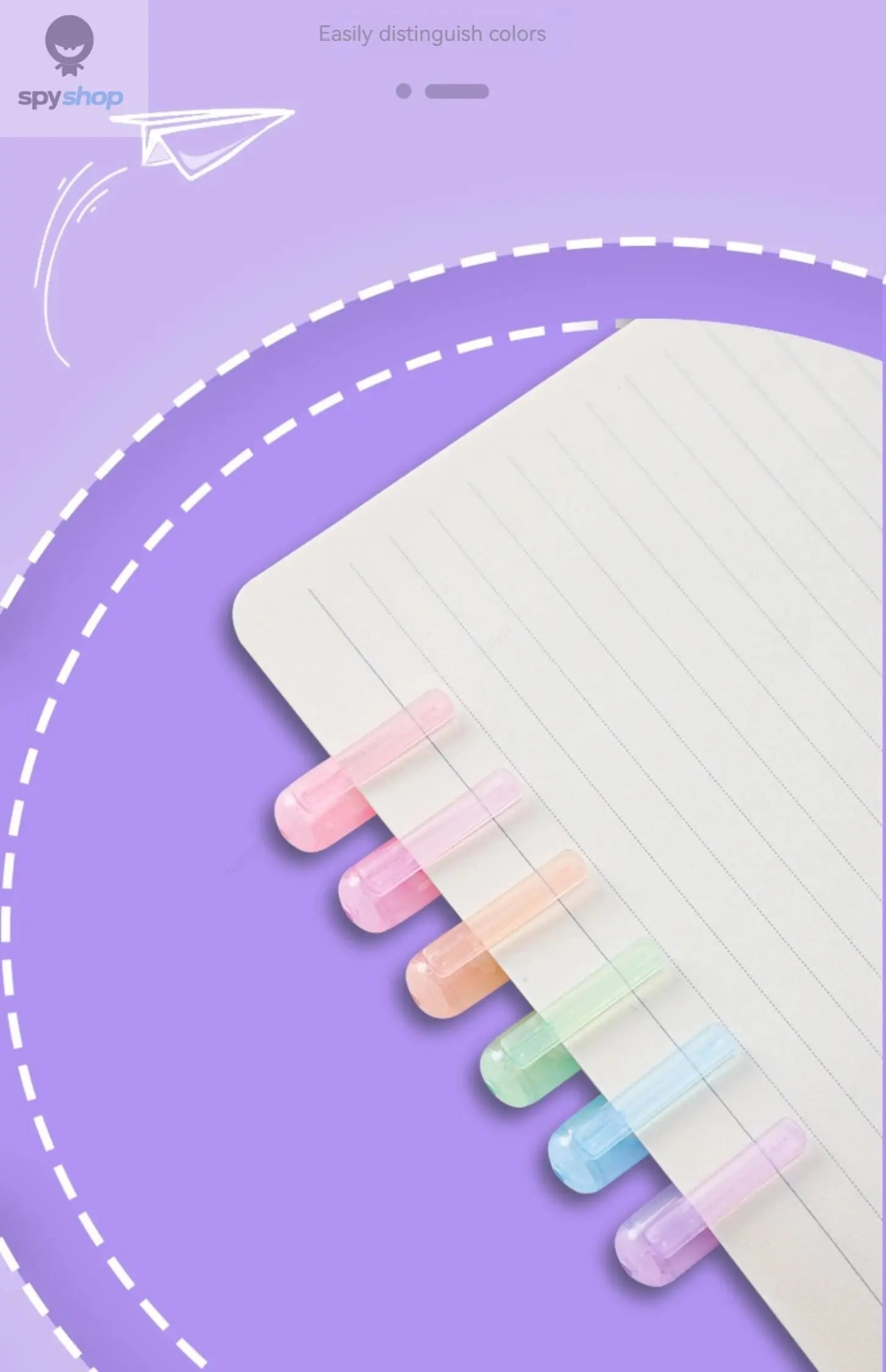 6Pcs/Set Flower Line Shape Highlighter Pen Roller Tip Curve Liner Marker Kawaii Korean Stationery School Office Supplies Gifts Spy-shop.com