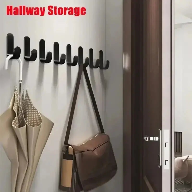 6Pcs Strong Self-Adhesive J-hook Waterproof Adhesive Hanging,Bathroom Towel Key Kitchen Spy-shop.com