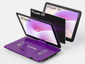 BOIFUN Portable DVD Player with 15.6" Swivel Screen