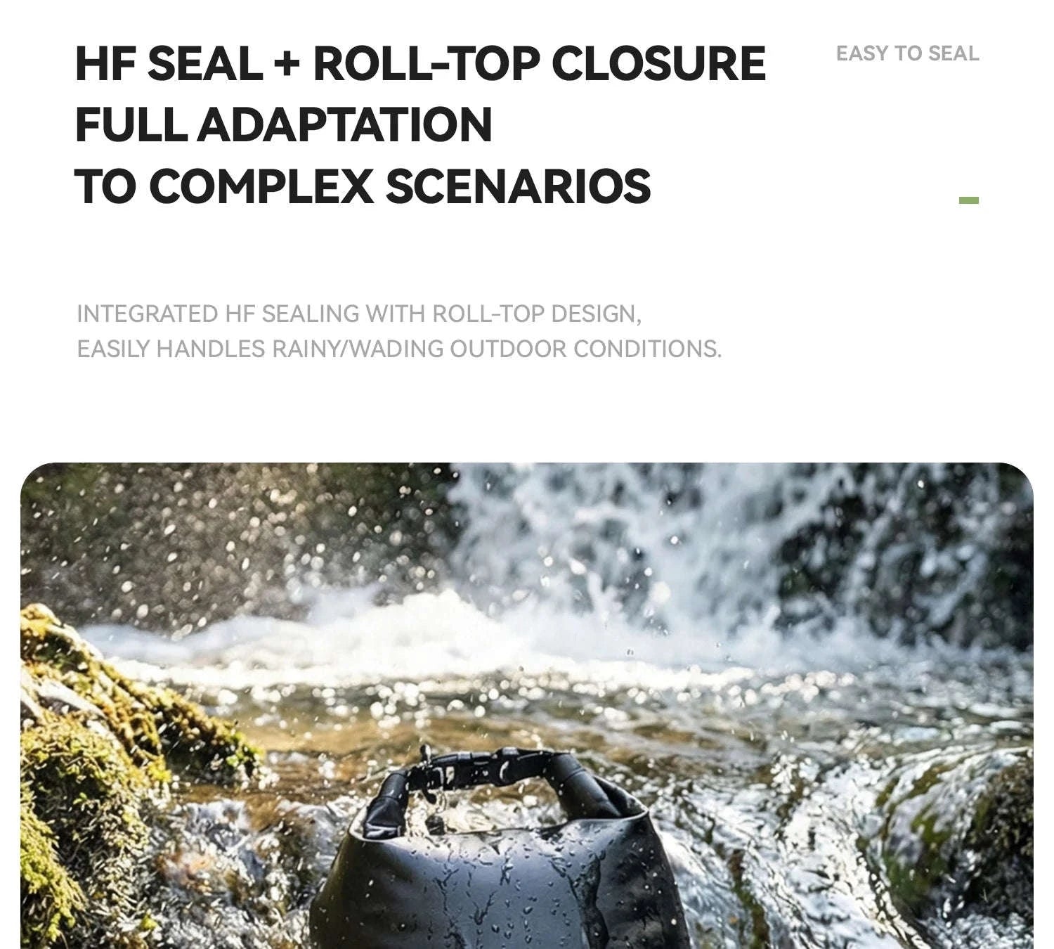 6L Waterproof Bikepacking Fork Bag with Magnetic Mount-H75