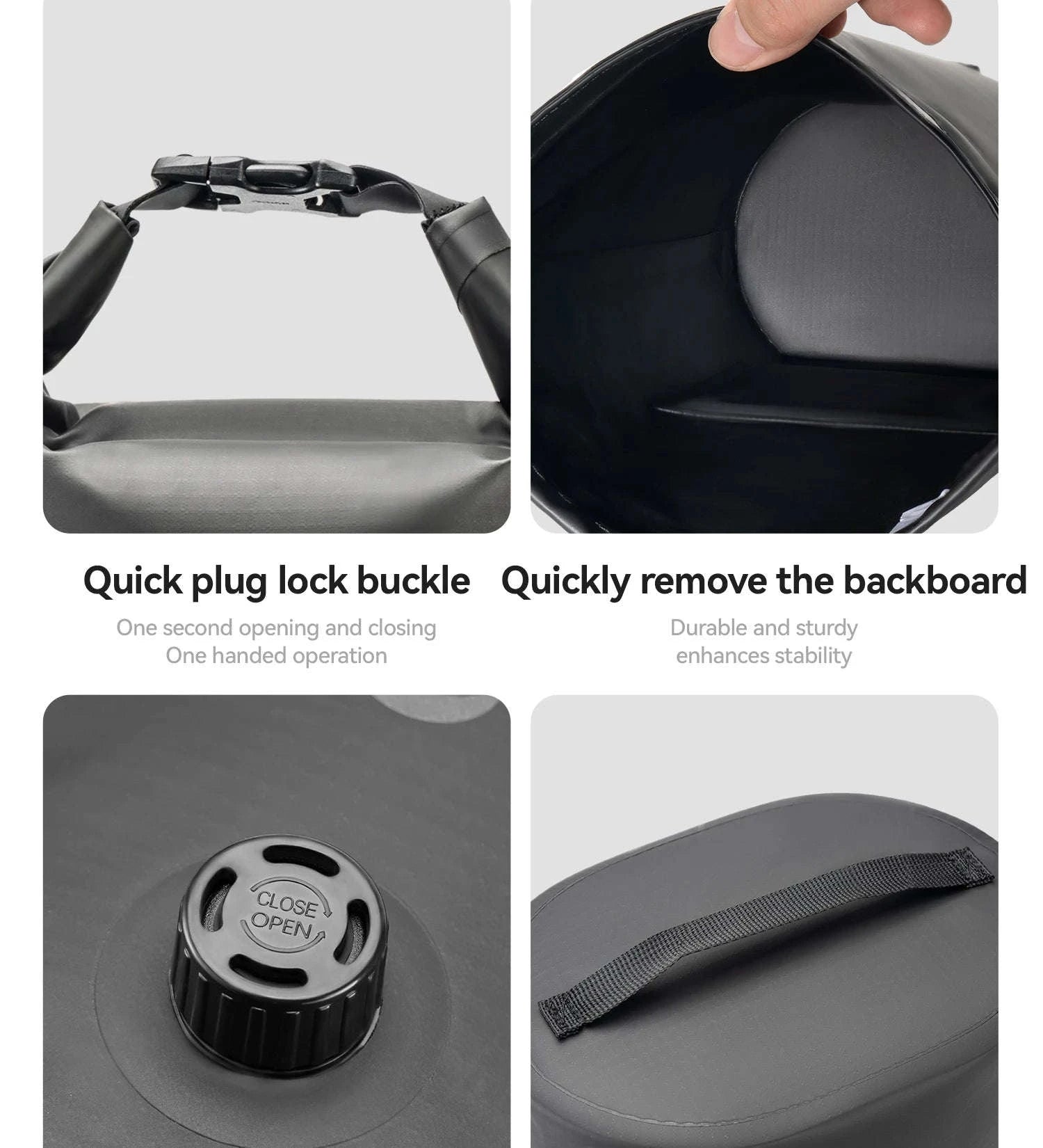 6L Waterproof Bikepacking Fork Bag with Magnetic Mount-H75