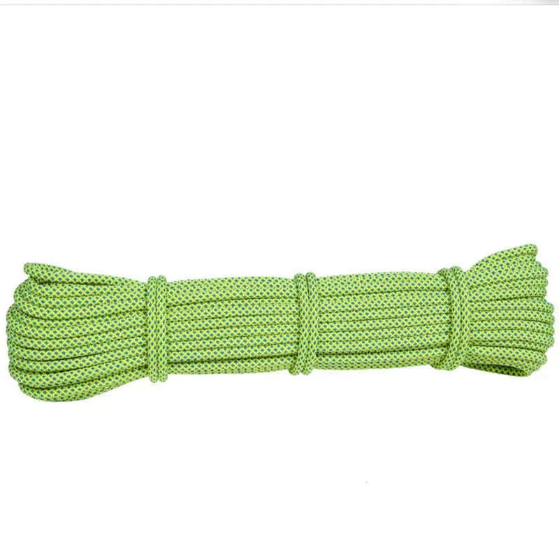 6mm Auxiliary Rope for Camping and Mountaineering-yellow / 20M