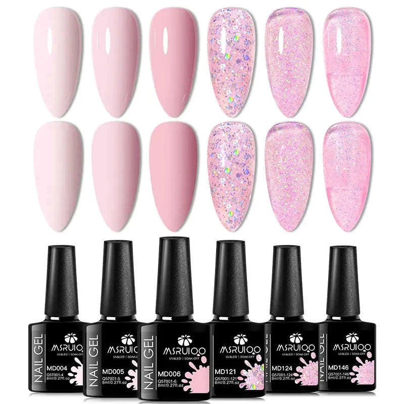 6pc All-Season Gel Nail Polish Set-ZH26453
