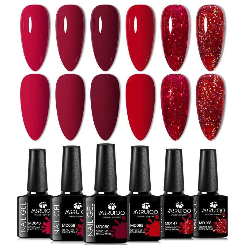 6pc All-Season Gel Nail Polish Set-ZH26453