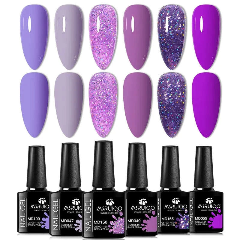 6pc All-Season Gel Nail Polish Set-ZH26453