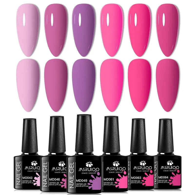 6pc All-Season Gel Nail Polish Set-ZH26453