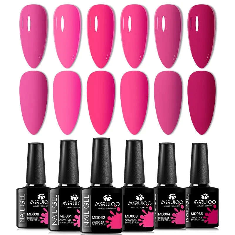 6pc All-Season Gel Nail Polish Set-ZH26453