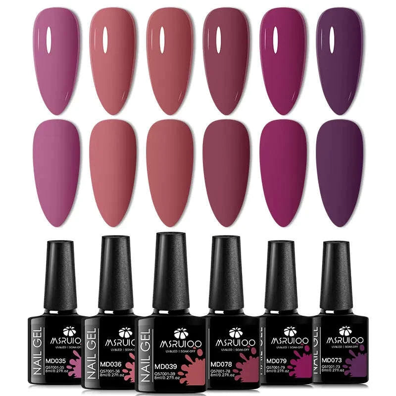 6pc All-Season Gel Nail Polish Set-ZH26453
