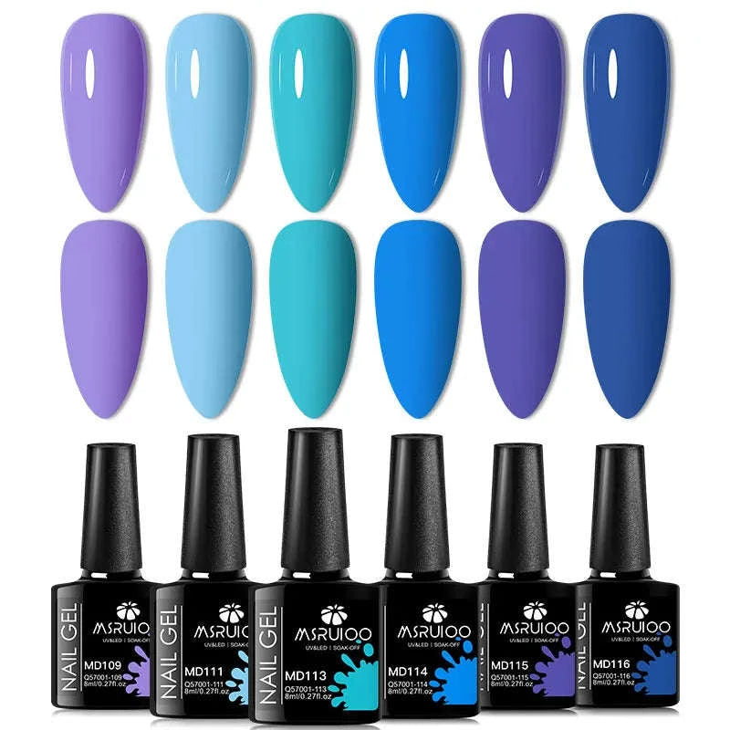 6pc All-Season Gel Nail Polish Set-ZH26453