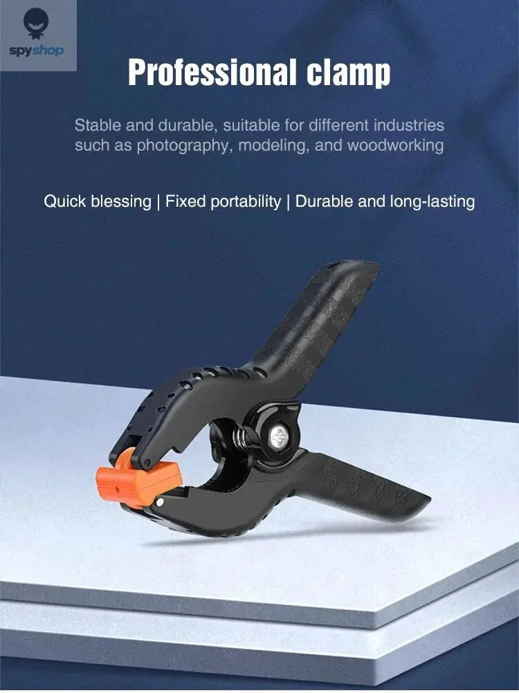 6pcs 3inch Spring Clamps Heavy Duty Plastic For Background Muslin Canvas Paper Chromakey Screen Clip Photo Studio Carpenter Tool