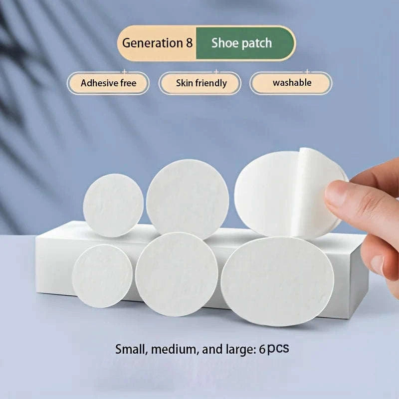 6pcs Self-Adhesive Shoe Repair Patches for Lasting Comfort-Dark grey