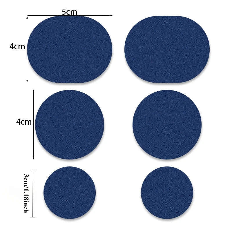 6pcs Self-Adhesive Shoe Repair Patches for Lasting Comfort-Dark grey