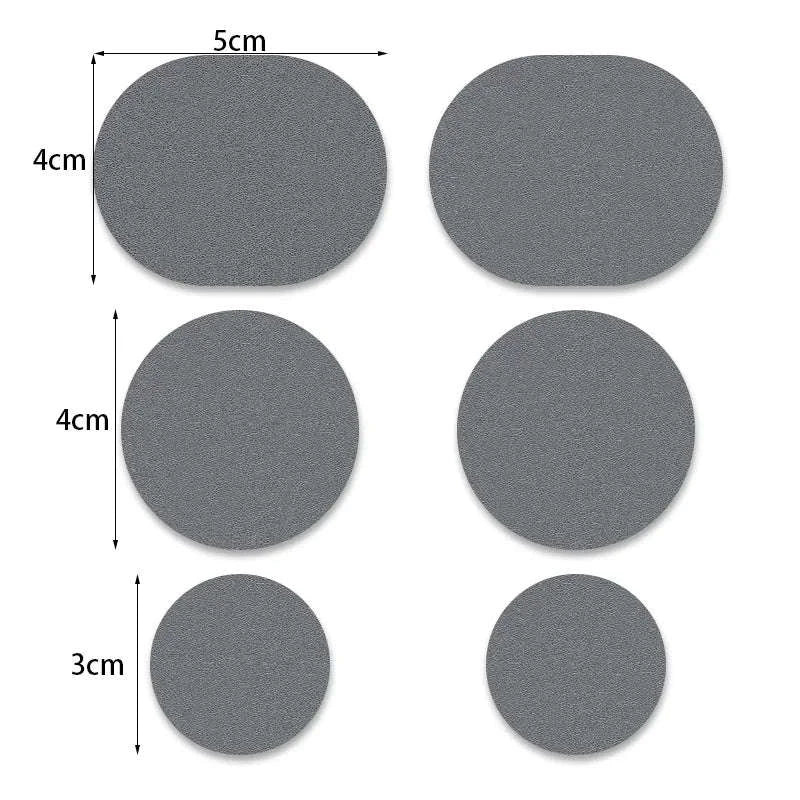 6pcs Self-Adhesive Shoe Repair Patches for Lasting Comfort-Dark grey