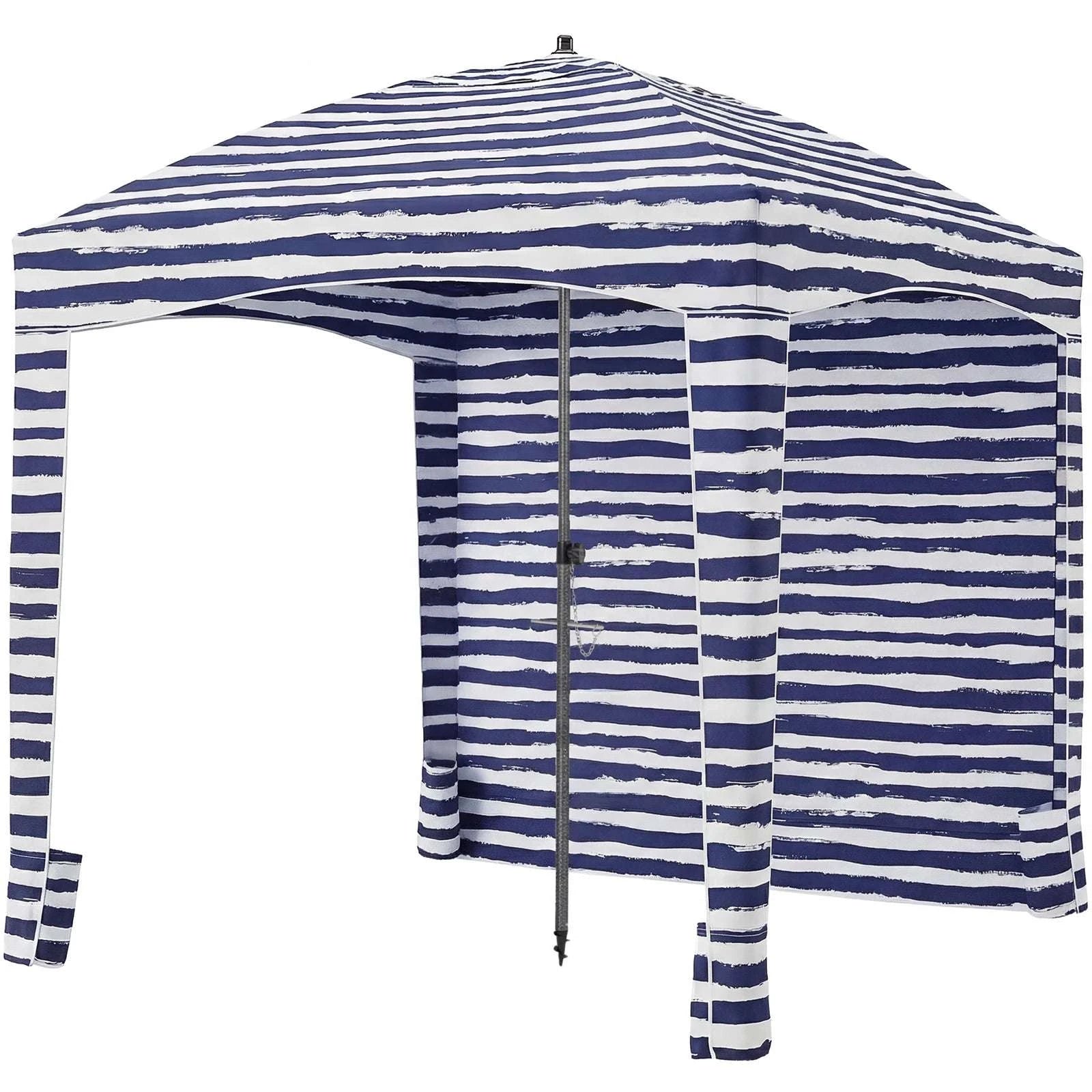 6x6 FT Beach Tent Sun Shelter with Side Wall & UPF 50+ Shade-Starfish Shell / United States