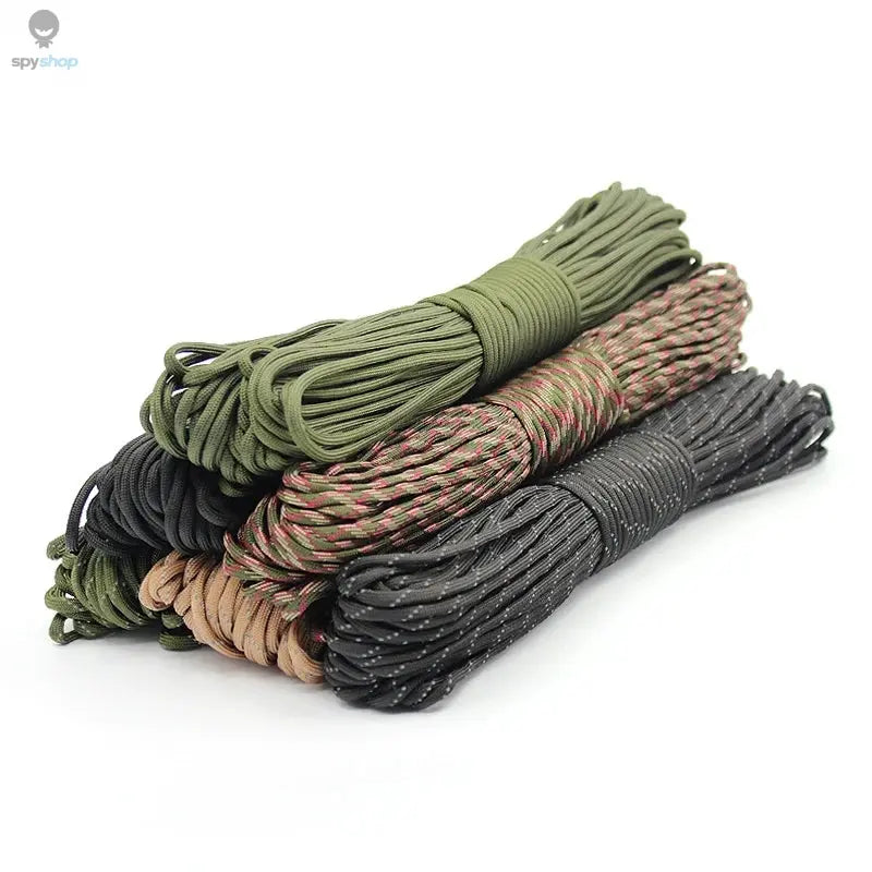7 Cores 550 Paracord Cord 5 15 30 M Dia.4mm For Outdoor Camping Survival Lanyard Parachute Rope Hiking Tent Accessories Spy-shop.com