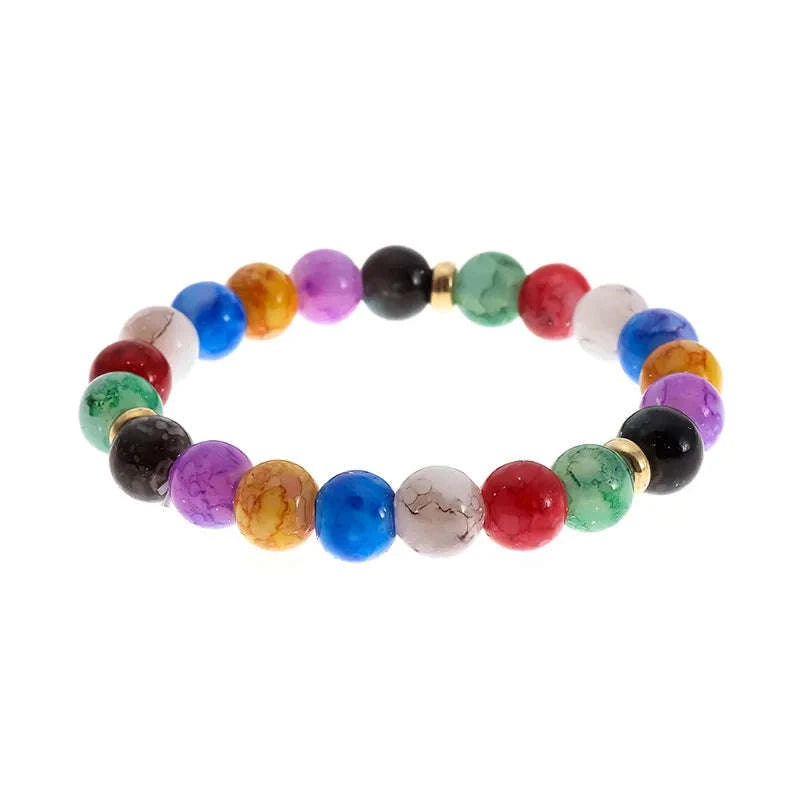 7 Chakra Healing Crystal Bracelet-Multicolor