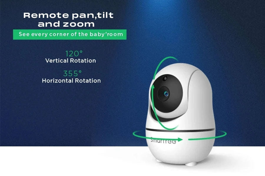 7" HD Baby Monitor with 1080P Display, Night Vision & 1000ft Range-AU / China Mainland