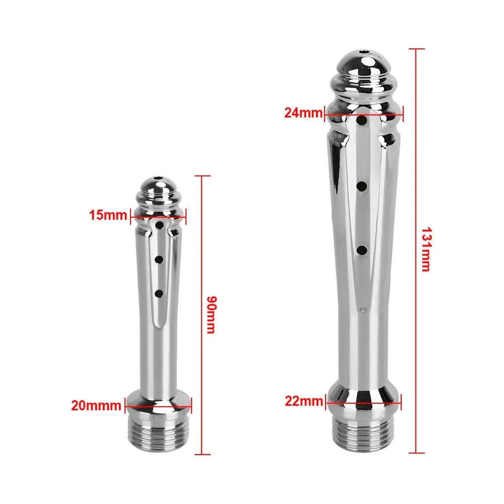 7-Hole Metal Anal Cleaner Nozzle-S