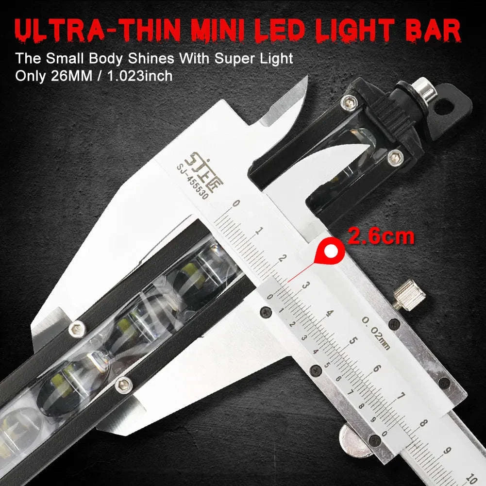 7 Inch 120W LED Work Light Bar for 12V/24V Vehicles-Flood-8IN-Y