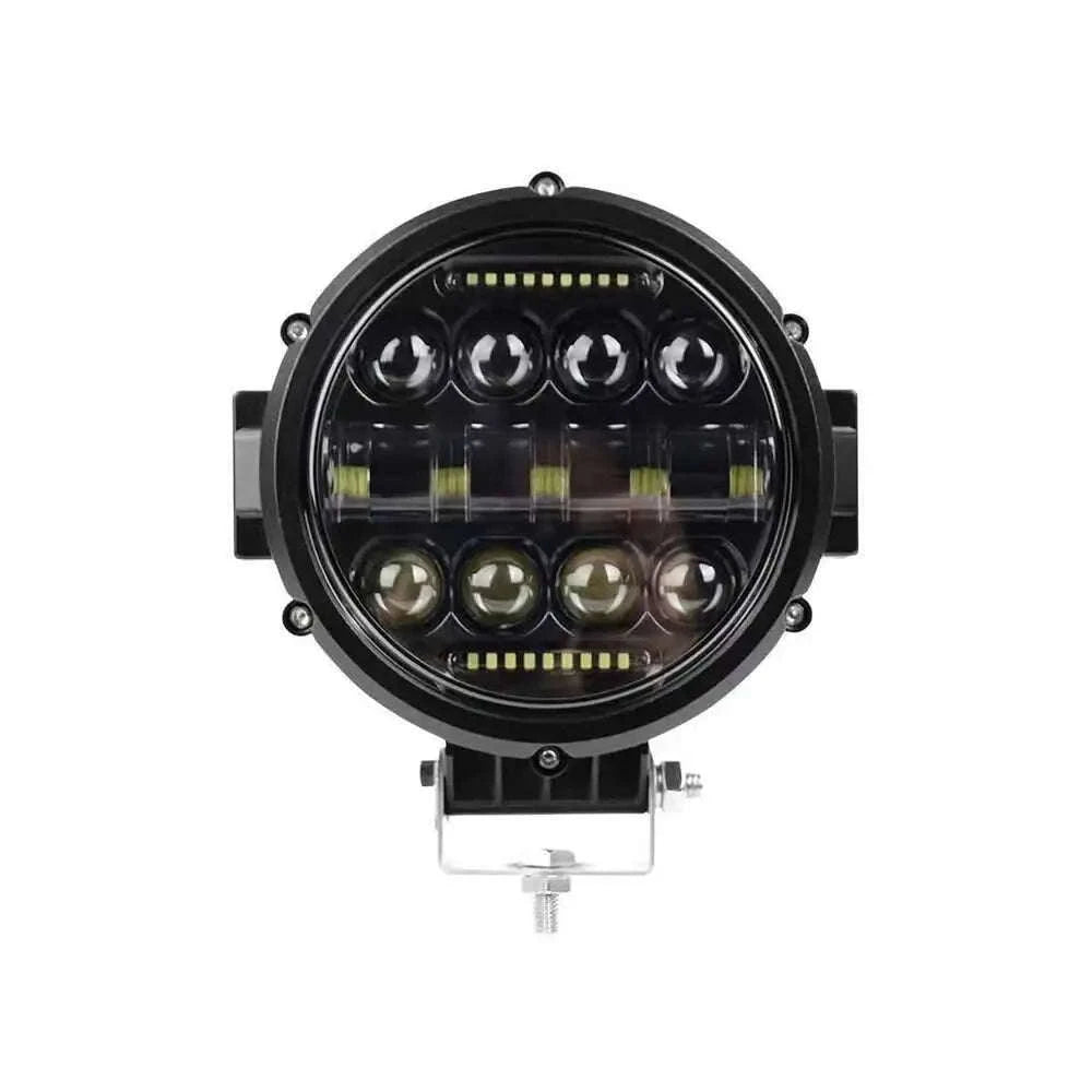 7 Inch 60W Round LED Work Light with DRL, High/Low Beam, IP68-white 2pcs