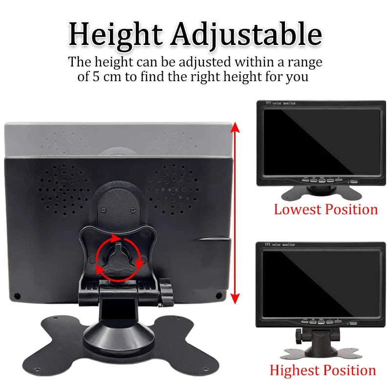 7 Inch Car Monitor Screen with HD Rear View Camera-Default Title