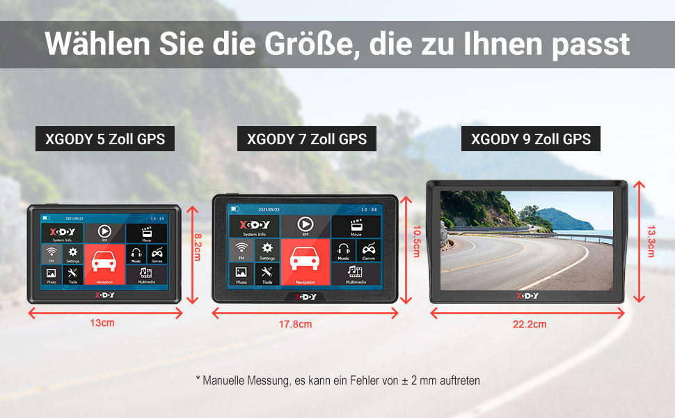 7-Inch GPS Navigation for Cars, Trucks and Buses with Europe Maps-7" / Europe / Germany