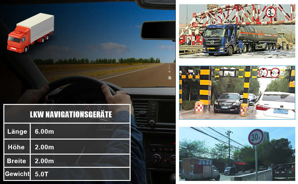 7-Inch GPS Navigation for Cars, Trucks and Buses with Europe Maps-7" / Europe / Germany