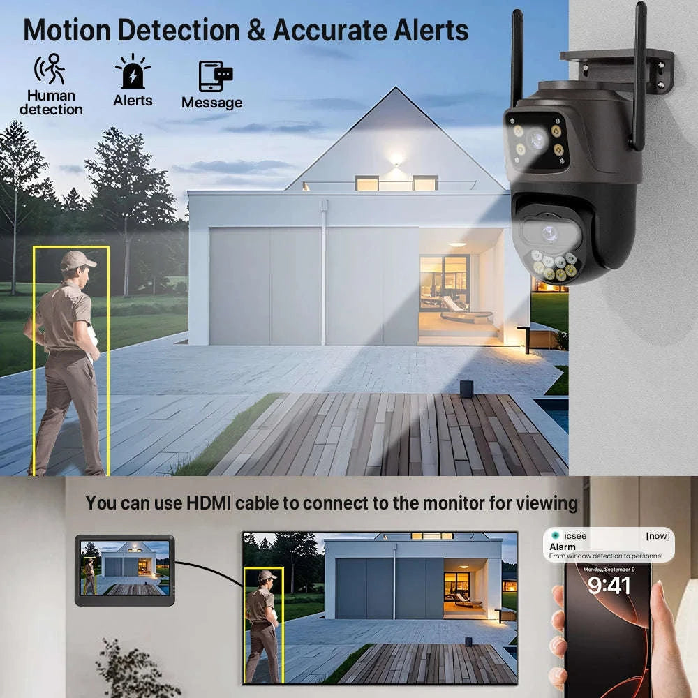 7-Inch LCD 8CH Wireless NVR Security System-2T / AU Plug