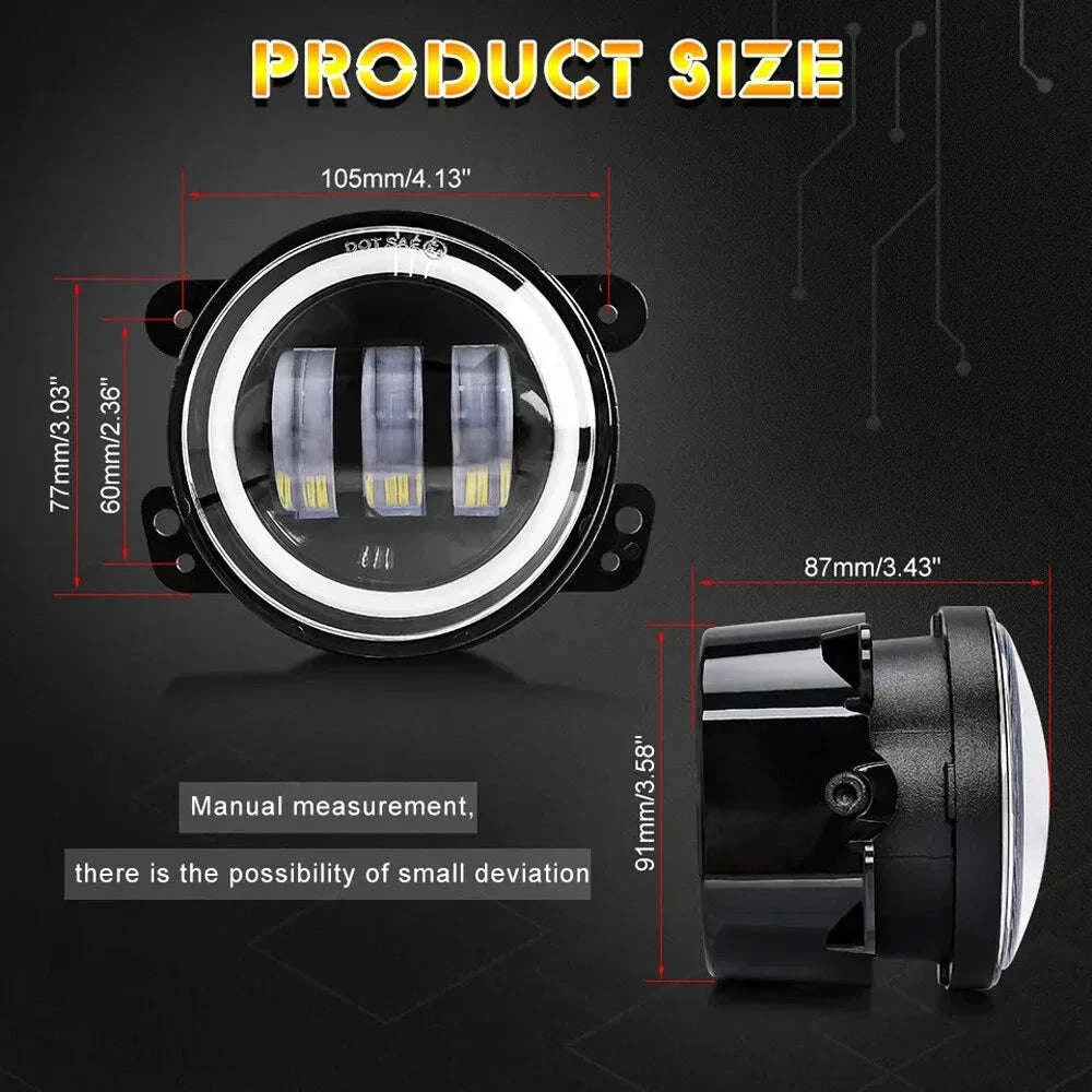 7 Inch LED Headlight Halo Ring with Hi/Lo Beam, Angel Eyes DRL and Amber Turn Signal-1pc 7inch headlight