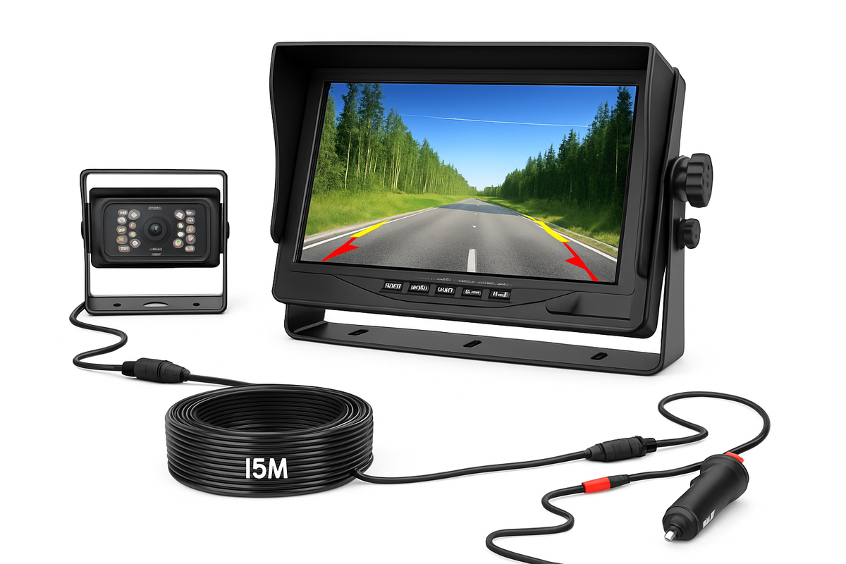 7 inch omgekeerde display monitor, omgekeerde camera, rijomkeerd-monitoringsdisplay camera, geschikt voor vrachtwagen, vrachtwagen, bus
