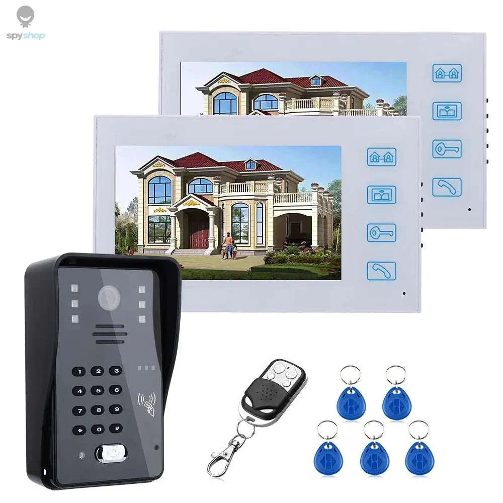 7-Inch Video Door Phone Intercom System – RFID Access, Night Vision, Wired Security-SY816MJK12 / Poland