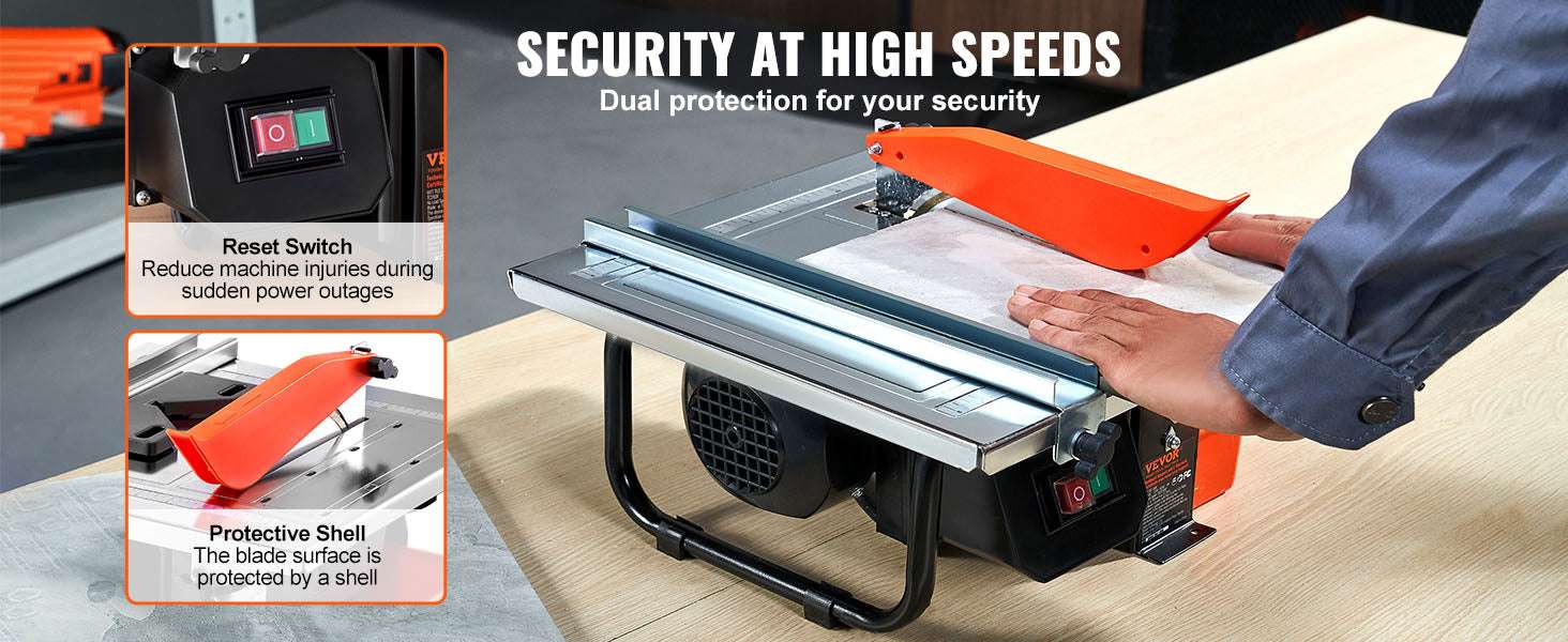 7-Inch Wet Tile Saw with 3500 RPM Motor and Adjustable Angle-12x12 / United States