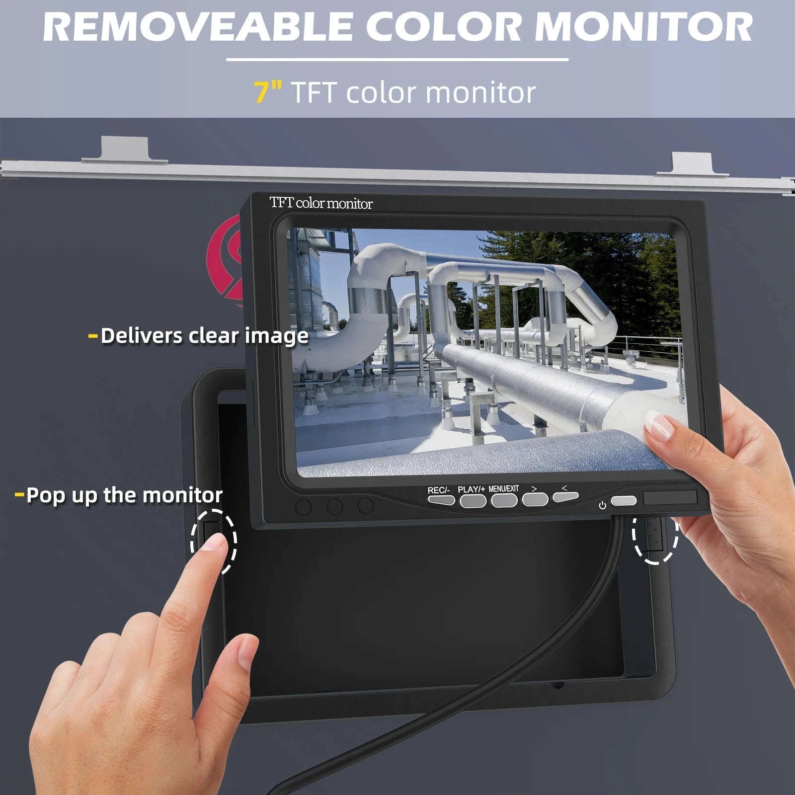7" Sewer Camera with DVR, IP68 Waterproof Drain Inspection Camera-20M / 22mm / spain